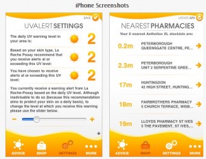 My UV Alert App - Screenshot 2
